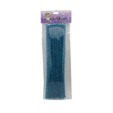 Glitter Pipe Cleaner(Blue,40PCS)